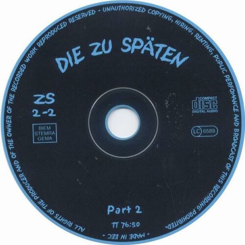 Die Ärzte - als Die Zu Späten Teil 2